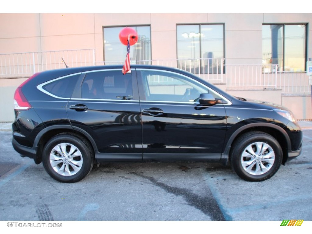 Crystal Black Pearl 2014 Honda CR-V EX AWD Exterior Photo #101669816