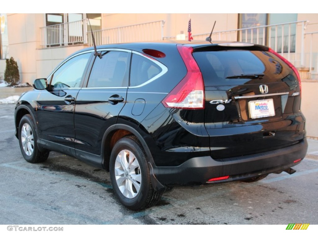 2014 CR-V EX AWD - Crystal Black Pearl / Black photo #7