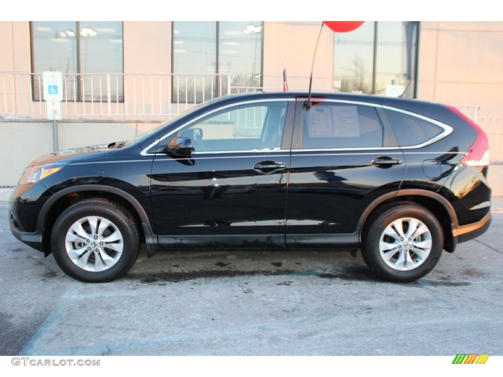 2014 CR-V EX AWD - Crystal Black Pearl / Black photo #8