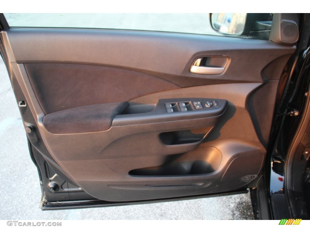 2014 Honda CR-V EX AWD Black Door Panel Photo #101669936