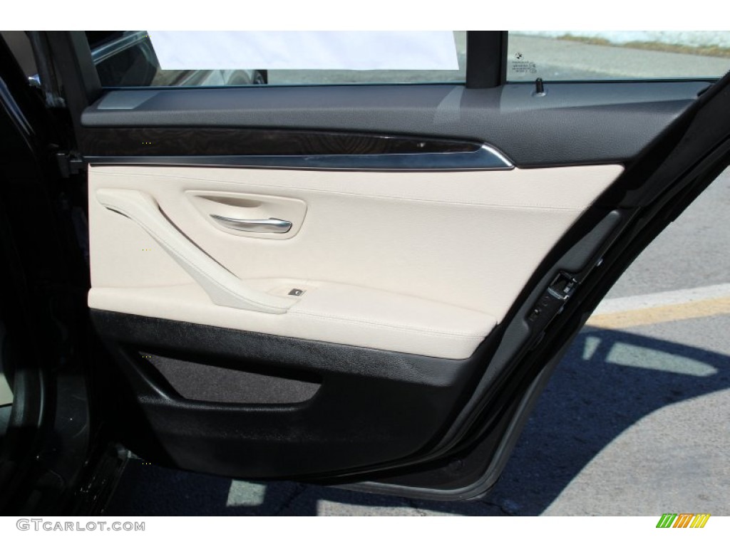 2012 5 Series 528i xDrive Sedan - Dark Graphite Metallic II / Oyster/Black photo #25