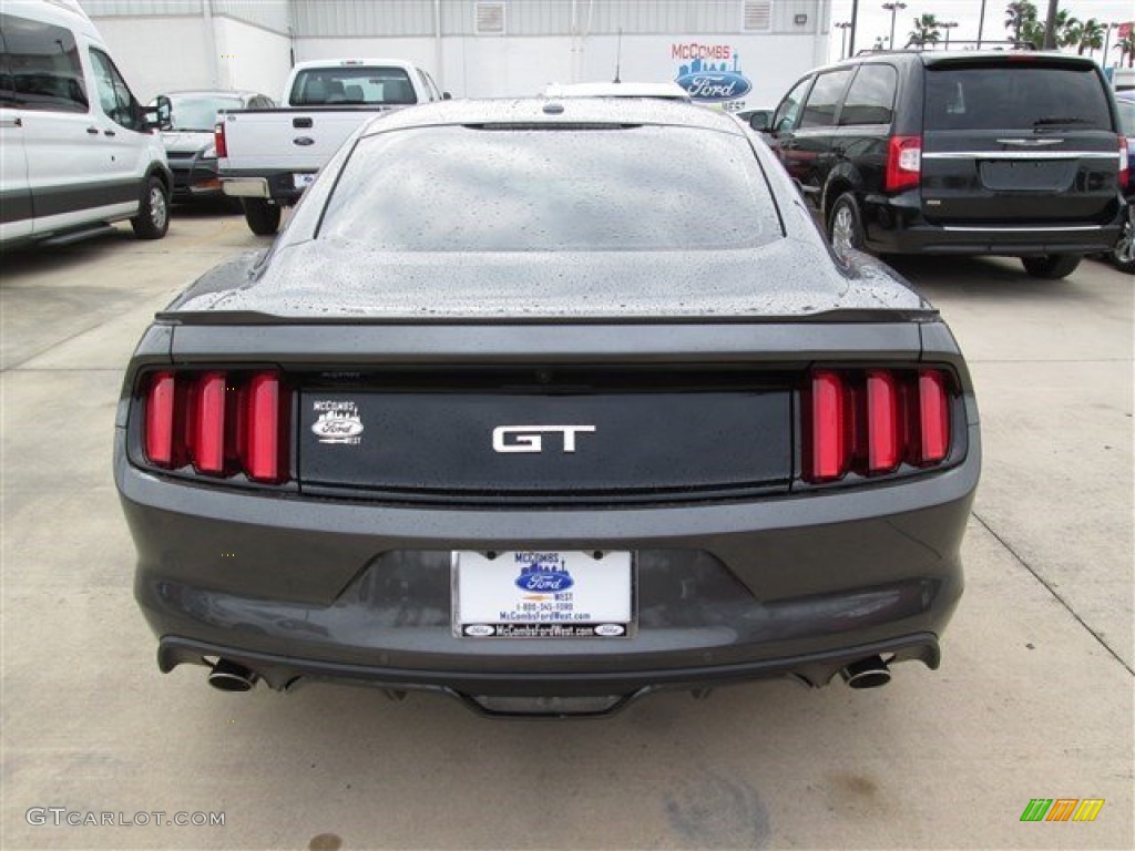 2015 Mustang GT Premium Coupe - Magnetic Metallic / Ebony photo #18