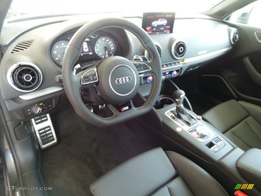 Black/Dark Silver Interior 2015 Audi S3 2.0T Prestige quattro Photo #101671705