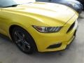 2015 Triple Yellow Tricoat Ford Mustang V6 Coupe  photo #2
