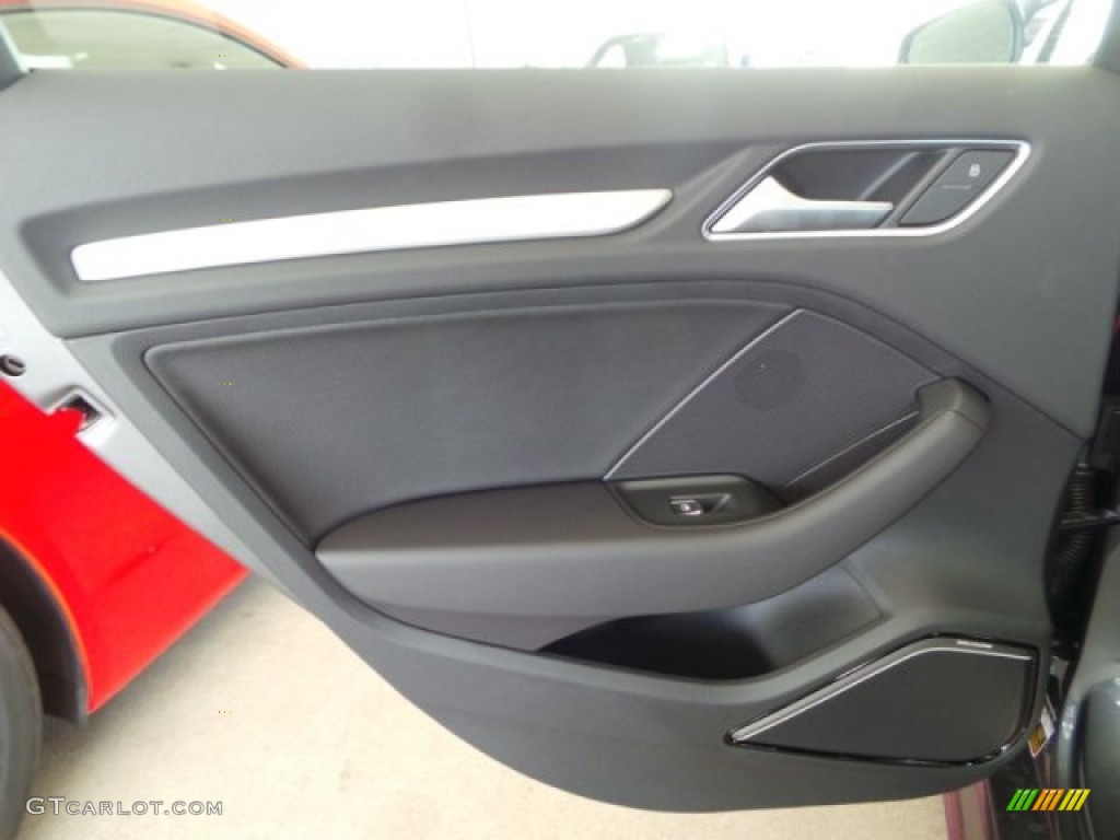 2015 Audi S3 2.0T Prestige quattro Black/Dark Silver Door Panel Photo #101671949
