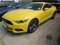 2015 Triple Yellow Tricoat Ford Mustang V6 Coupe  photo #5