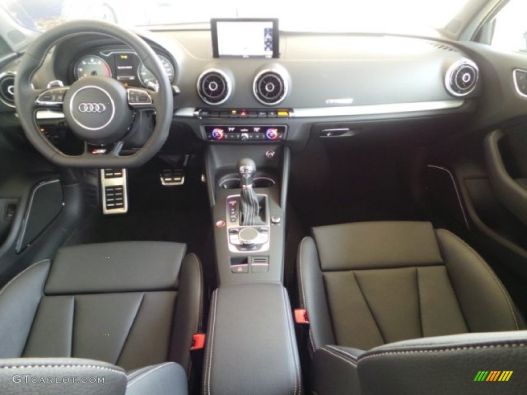2015 Audi S3 2.0T Prestige quattro Black/Dark Silver Dashboard Photo #101671994