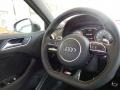2015 Audi S3 Black/Dark Silver Interior Steering Wheel Photo