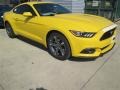 2015 Triple Yellow Tricoat Ford Mustang V6 Coupe  photo #14