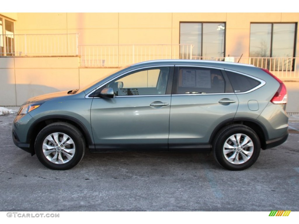 2012 CR-V EX-L 4WD - Polished Metal Metallic / Gray photo #8