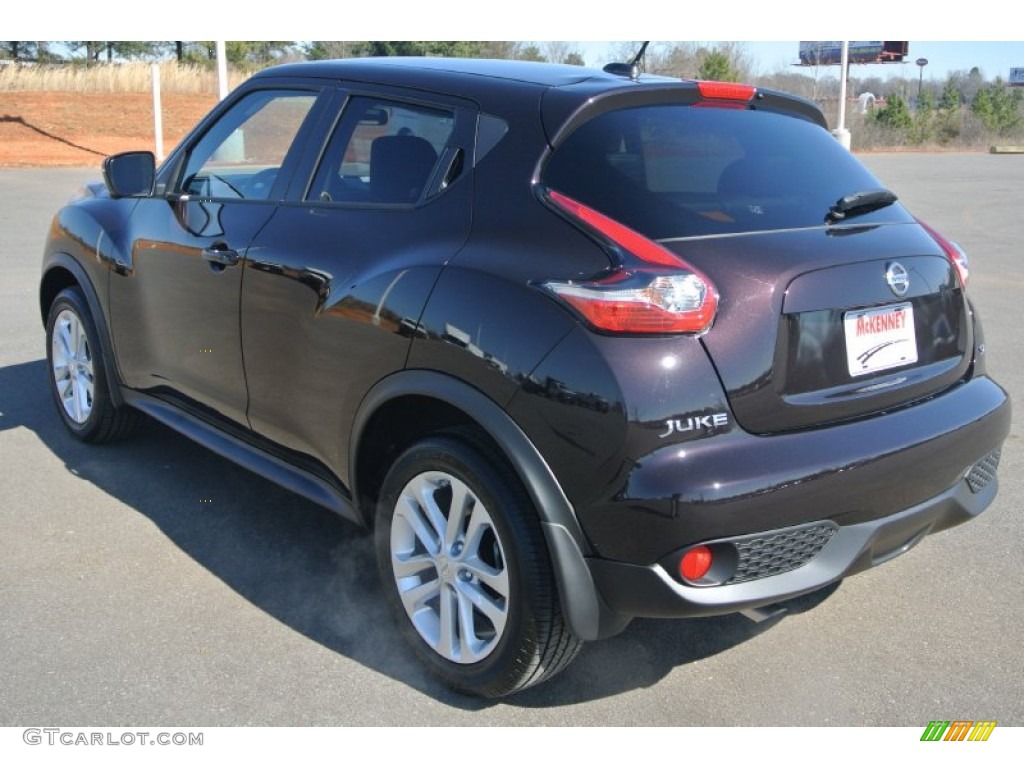 2015 Juke SL - Bordeaux Black / Black/Red photo #4