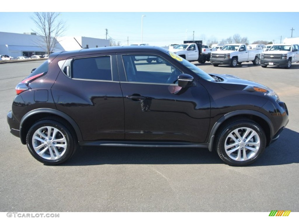 2015 Juke SL - Bordeaux Black / Black/Red photo #6