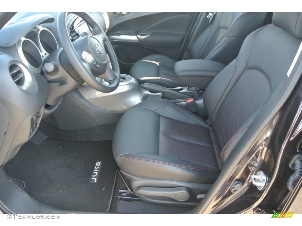 2015 Juke SL - Bordeaux Black / Black/Red photo #11