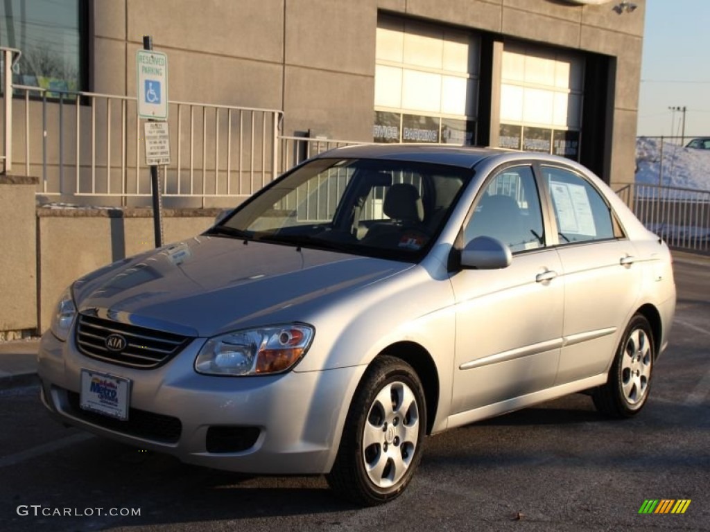 2008 Spectra EX Sedan - Silver / Gray photo #1