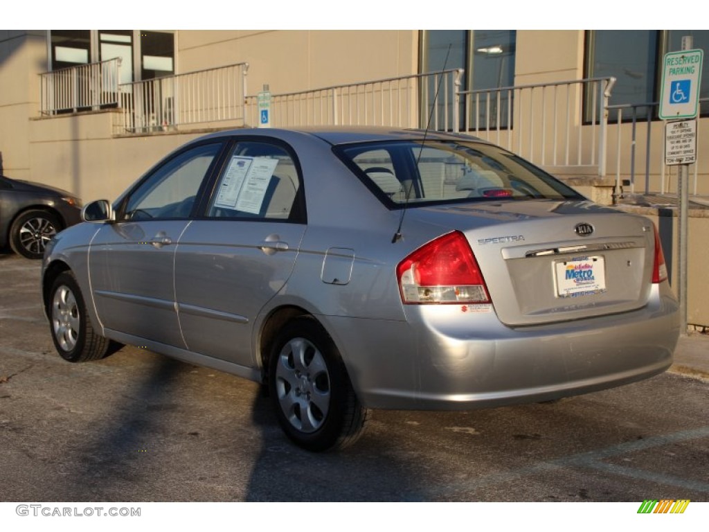 2008 Spectra EX Sedan - Silver / Gray photo #7