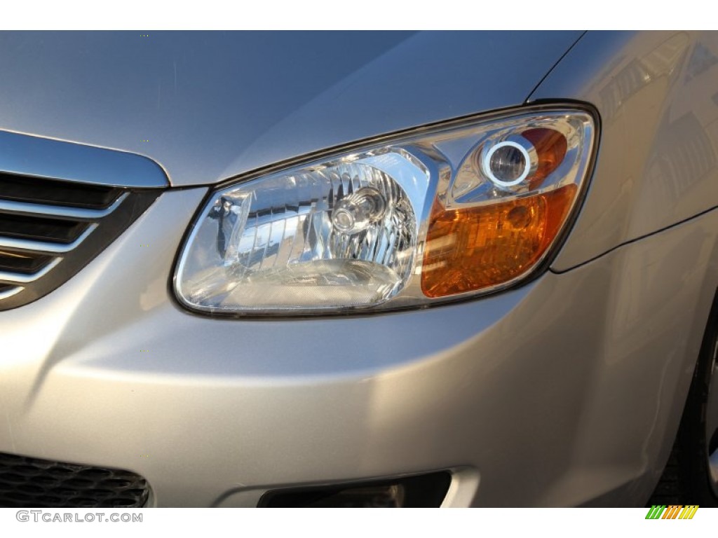 2008 Spectra EX Sedan - Silver / Gray photo #26