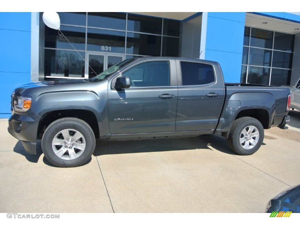 Cyber Gray Metallic 2015 GMC Canyon SLE Crew Cab Exterior Photo #101677274