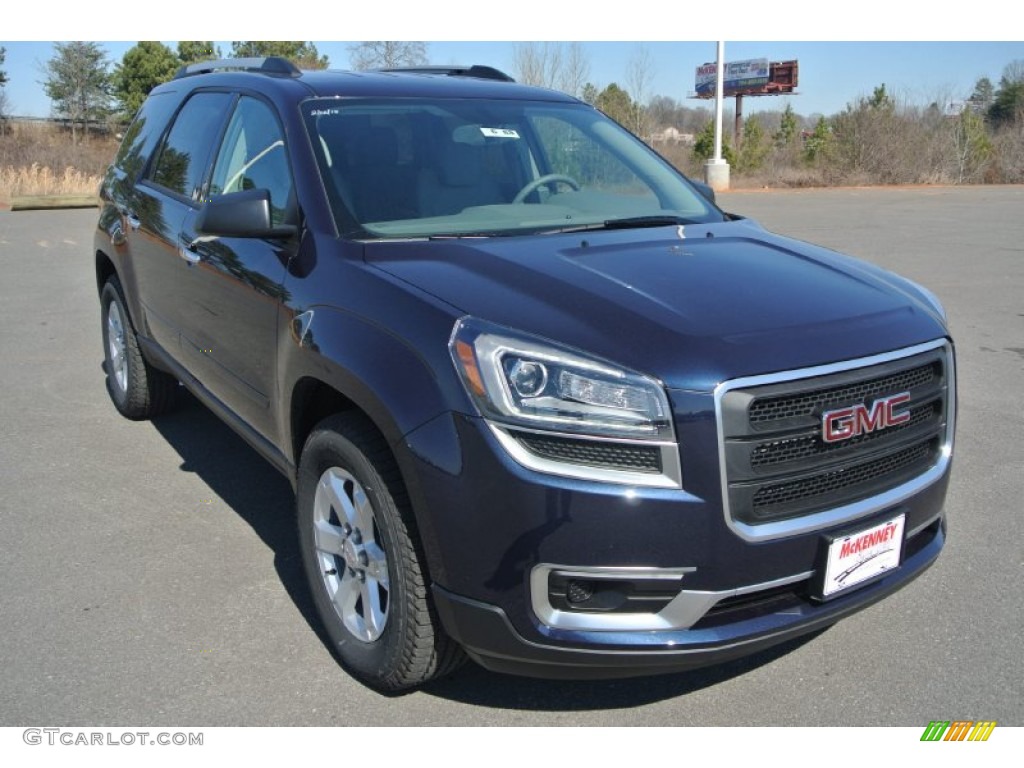Dark Sapphire Blue Metallic GMC Acadia