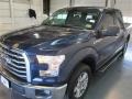 2015 Blue Jeans Metallic Ford F150 XLT SuperCrew  photo #3