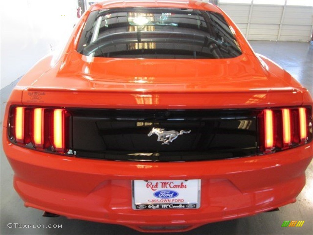 2015 Mustang EcoBoost Coupe - Competition Orange / Ebony photo #5
