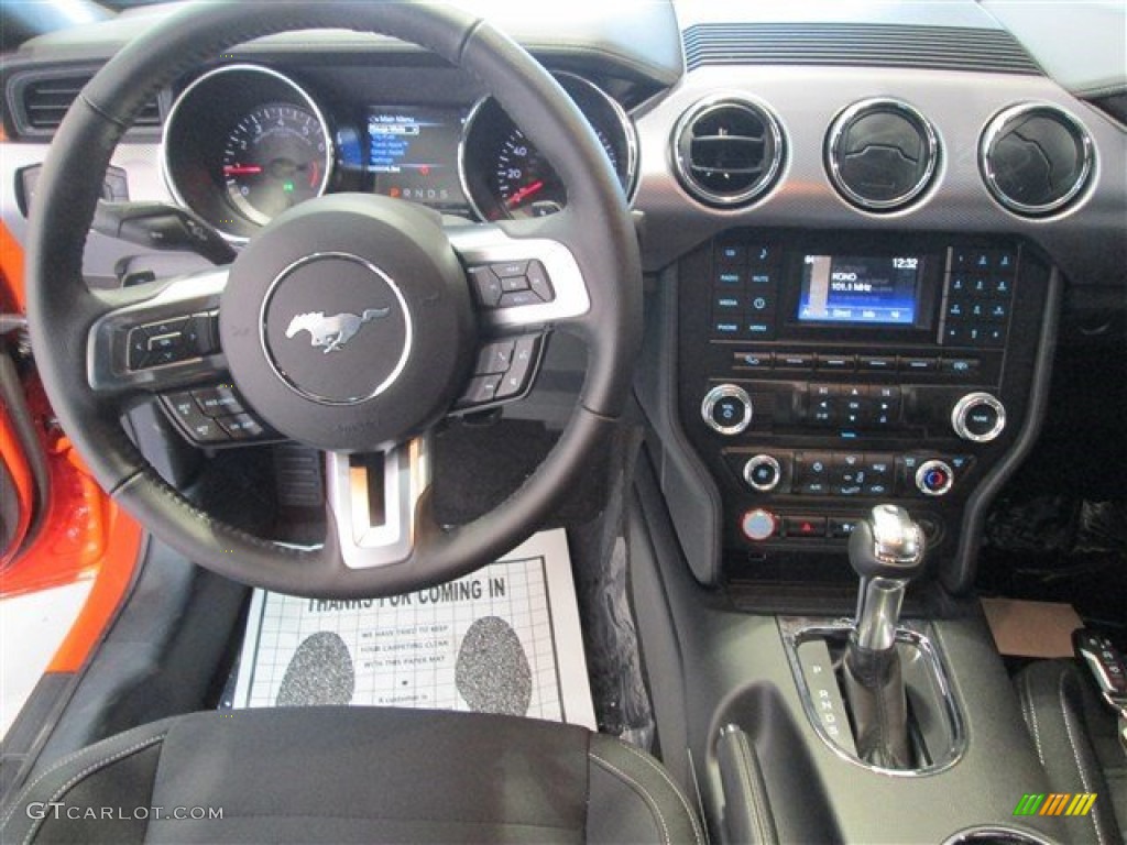 2015 Mustang EcoBoost Coupe - Competition Orange / Ebony photo #10