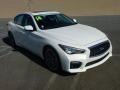 Moonlight White 2014 Infiniti Q 50S Hybrid