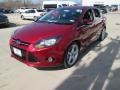 2014 Ruby Red Ford Focus Titanium Sedan  photo #7