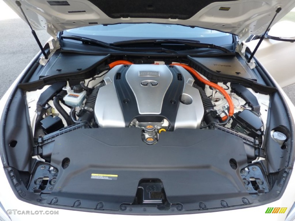 2014 Infiniti Q 50S Hybrid 3.5 Liter DOHC 24-Valve CVTCS V6 Gasoline/Electric Hybrid Engine Photo #101681540