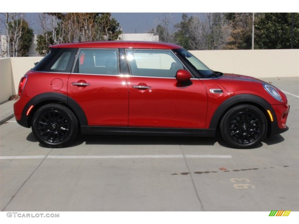 Blazing Red Metallic 2015 Mini Cooper Hardtop 4 Door Exterior Photo #101681969