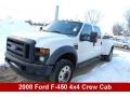 Oxford White 2008 Ford F450 Super Duty XLT Crew Cab 4x4 Dually