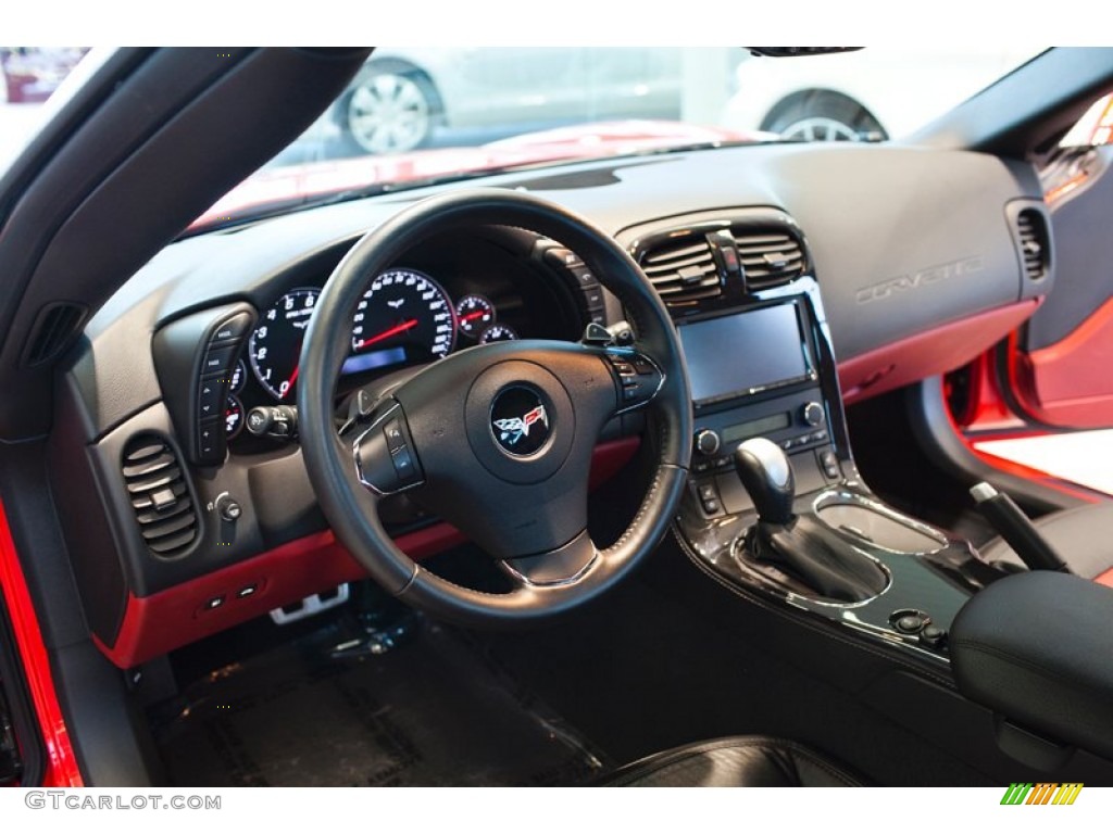 2012 Chevrolet Corvette Coupe Red/Ebony Dashboard Photo #101687138