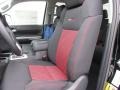 2015 Toyota Tundra TRD Pro Black/Red Interior Front Seat Photo