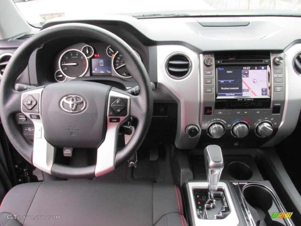 2015 Toyota Tundra TRD Pro CrewMax 4x4 TRD Pro Black/Red Dashboard Photo #101689304