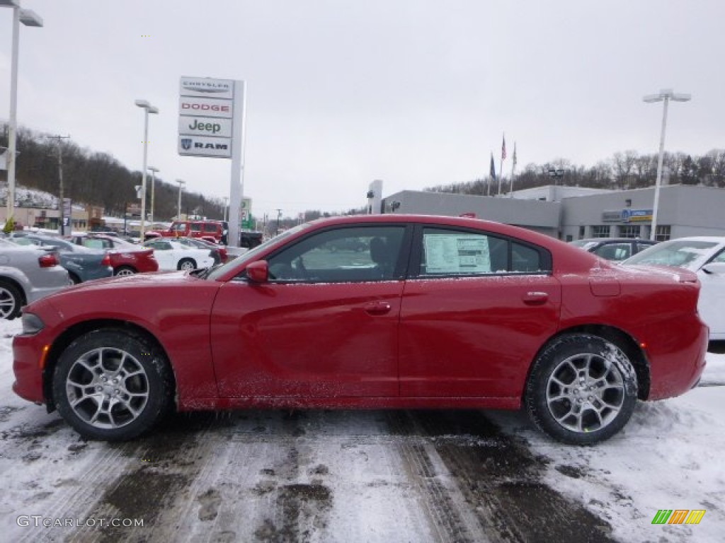 2015 Charger SXT AWD - Redline Red Tri-Coat Pearl / Black photo #2