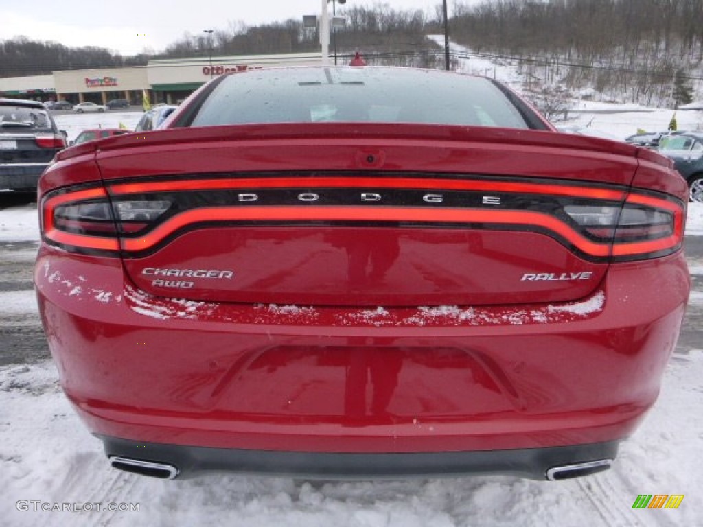 2015 Charger SXT AWD - Redline Red Tri-Coat Pearl / Black photo #4