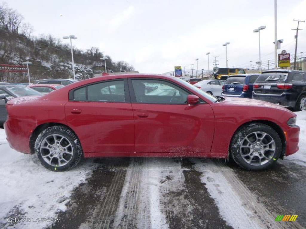 2015 Charger SXT AWD - Redline Red Tri-Coat Pearl / Black photo #6