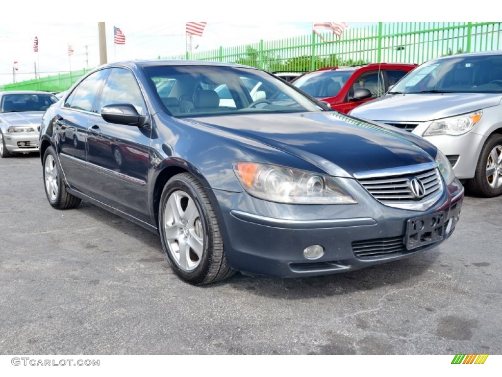 2005 RL 3.5 AWD Sedan - Carbon Gray Pearl / Parchment photo #4