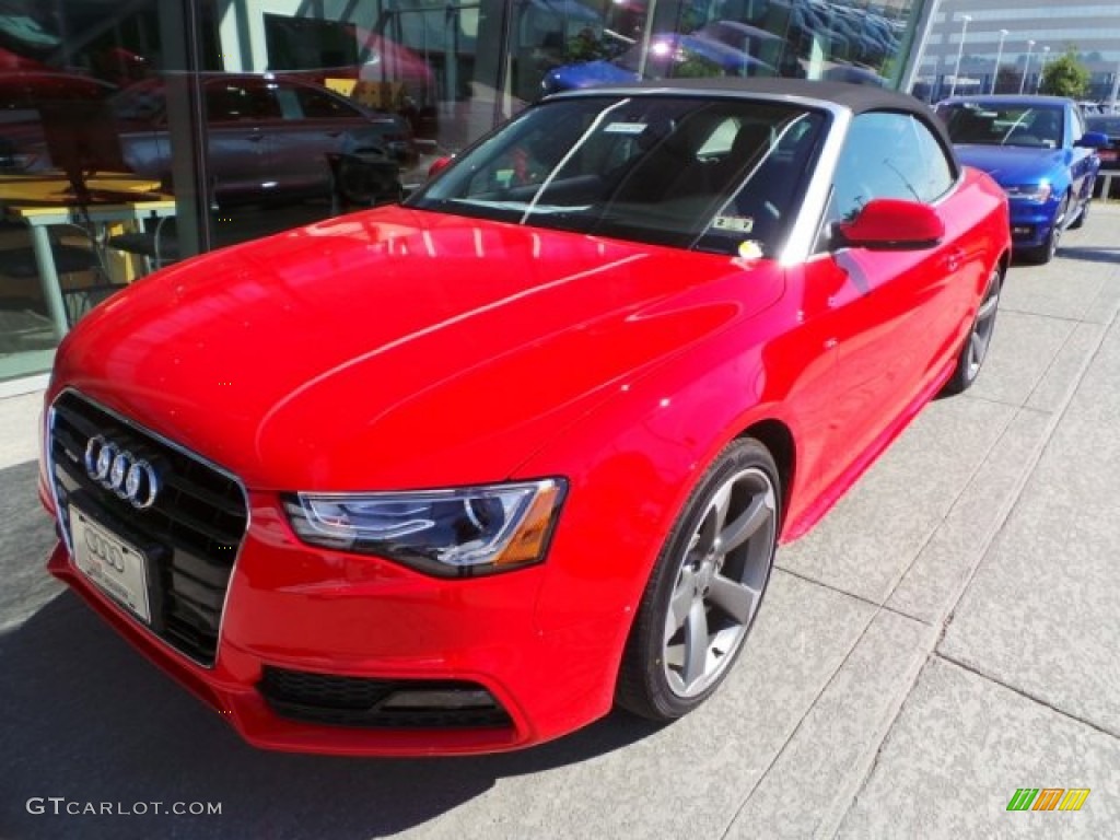 2015 A5 Premium Plus quattro Convertible - Brilliant Red / Black photo #2