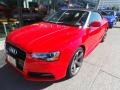 Brilliant Red - A5 Premium Plus quattro Convertible Photo No. 2