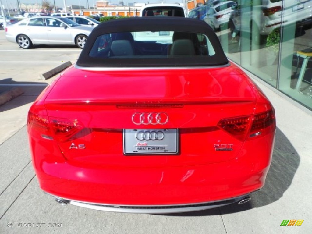 2015 A5 Premium Plus quattro Convertible - Brilliant Red / Black photo #5