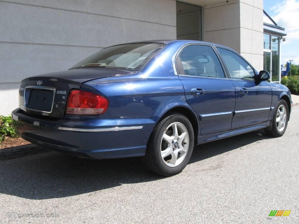 2005 Sonata GLS V6 - Ardor Blue / Beige photo #3