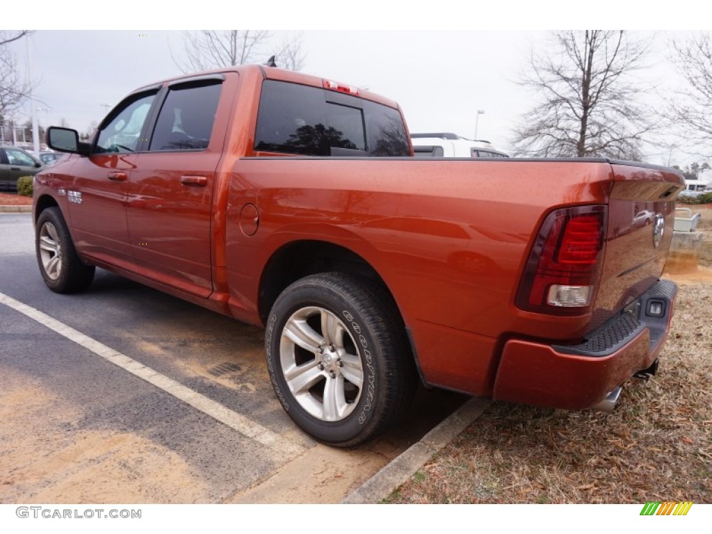 2013 1500 Sport Crew Cab - Copperhead Pearl / Black photo #2