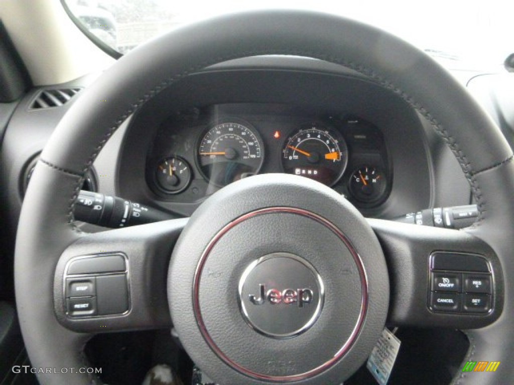2015 Patriot Latitude 4x4 - Black / Dark Slate Gray/Light Pebble Beige photo #16