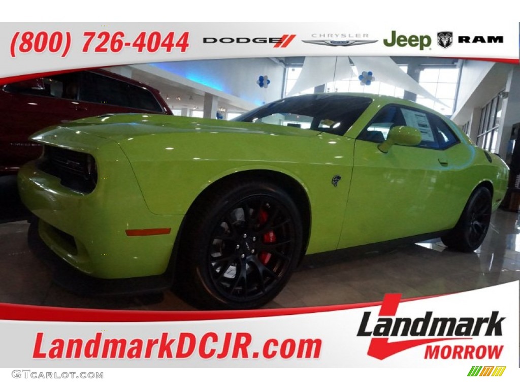 2015 Challenger SRT Hellcat - Sublime Green Pearl / Black photo #1