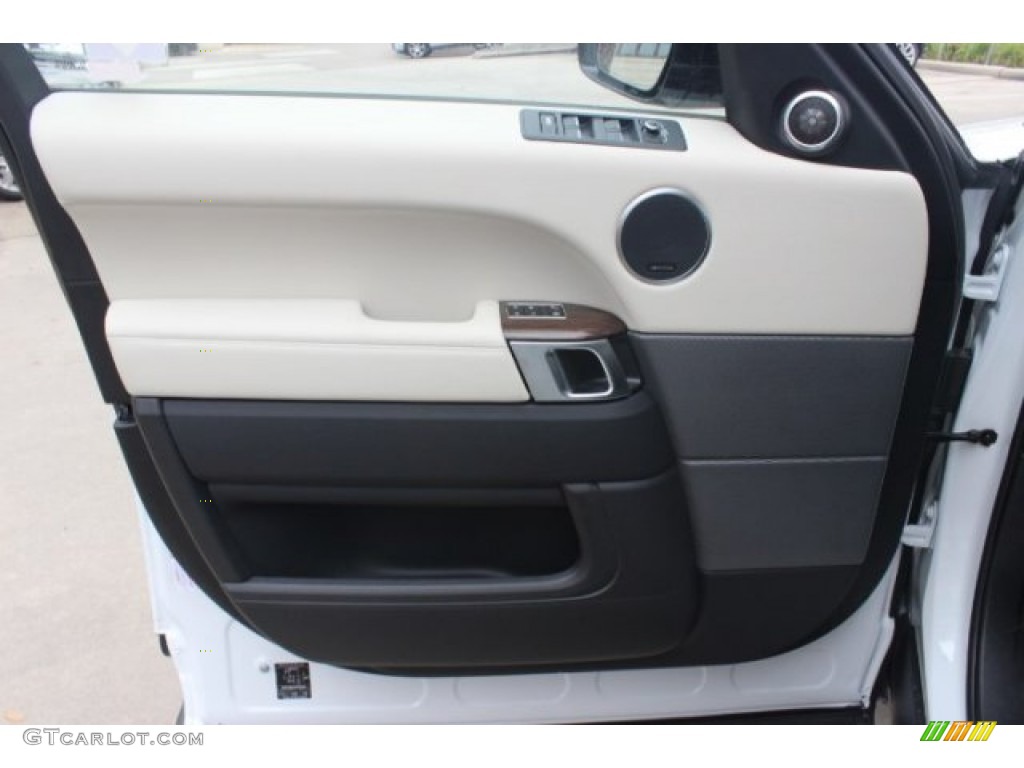 2015 Land Rover Range Rover Sport Supercharged Ebony/Ivory Door Panel Photo #101700413