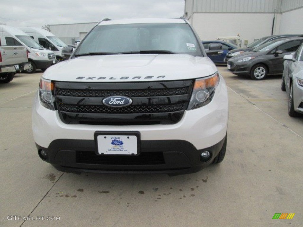 2015 Explorer Sport 4WD - White Platinum / Sport Charcoal Black photo #4