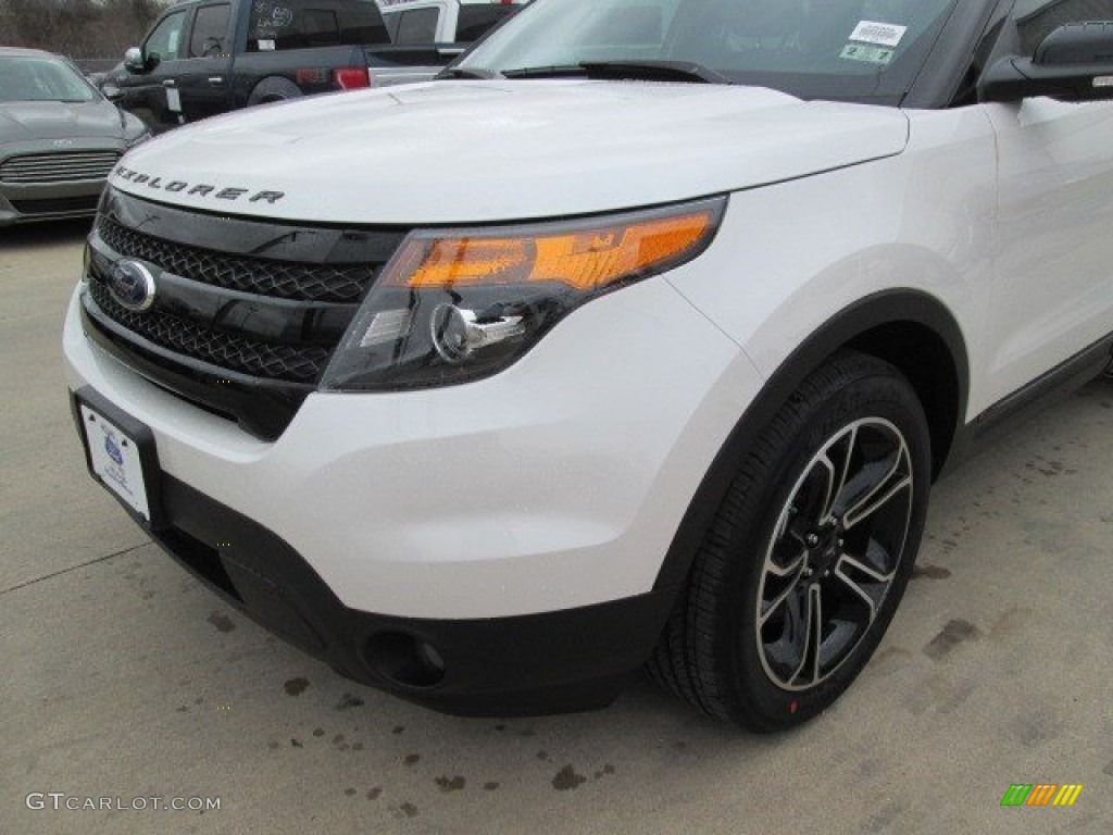 2015 Explorer Sport 4WD - White Platinum / Sport Charcoal Black photo #6