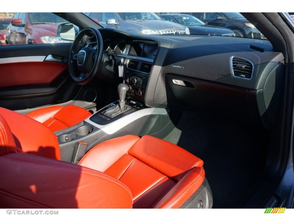 2009 S5 4.2 quattro - Quartz Grey Metallic / Magma Red Silk Nappa Leather photo #11