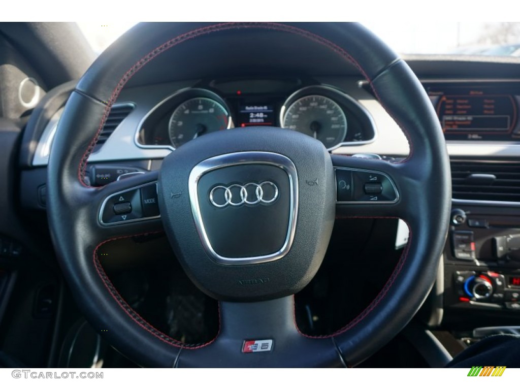 2009 S5 4.2 quattro - Quartz Grey Metallic / Magma Red Silk Nappa Leather photo #14