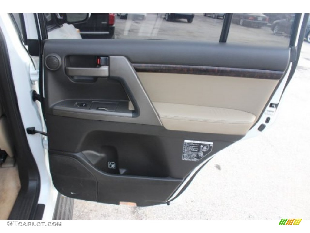 2010 Toyota Land Cruiser Standard Land Cruiser Model Sand Beige Door Panel Photo #101705686